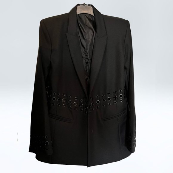 Dylan Lex Black Blazer with Eyelet Details-M/NWOTs - Picture 4 of 4
